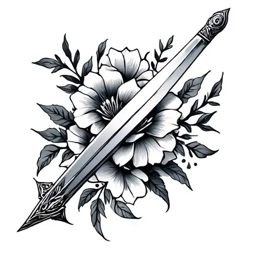 Sword And Flowers