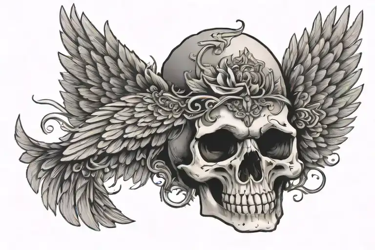 Skull And Wing