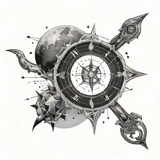 The Letters Tnt Overlaid On The Constellations Of Taurus And Capricorn