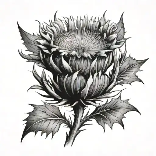 English Scottish Thistle