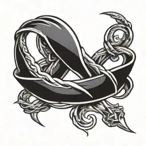 Domestic Violence Survivor Symbol Intertwined Representing The Client's