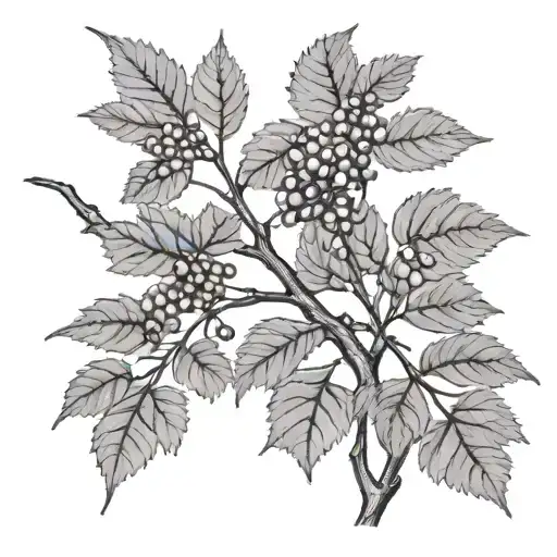 Hawthorn Tree Branch Representing