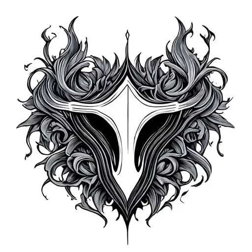 Vulva Symbol Traditional Ornamental