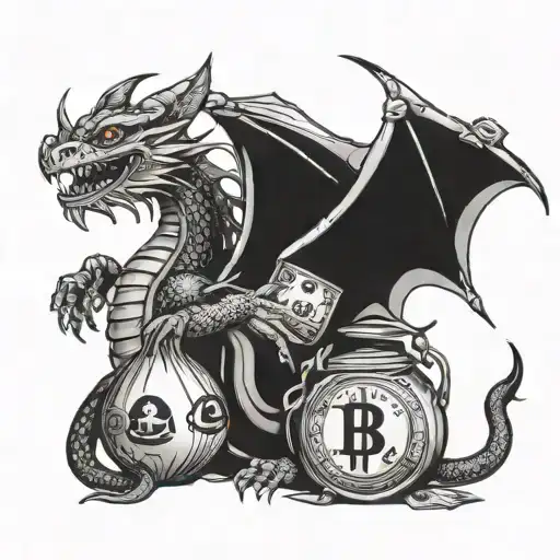 Dragon And Money Bag