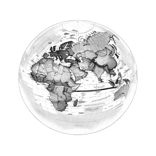 A World Map Made Up Of Intricate Airplane Routes