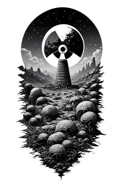 Nuclear Fallout Wasteland Ecosystem With Endemic