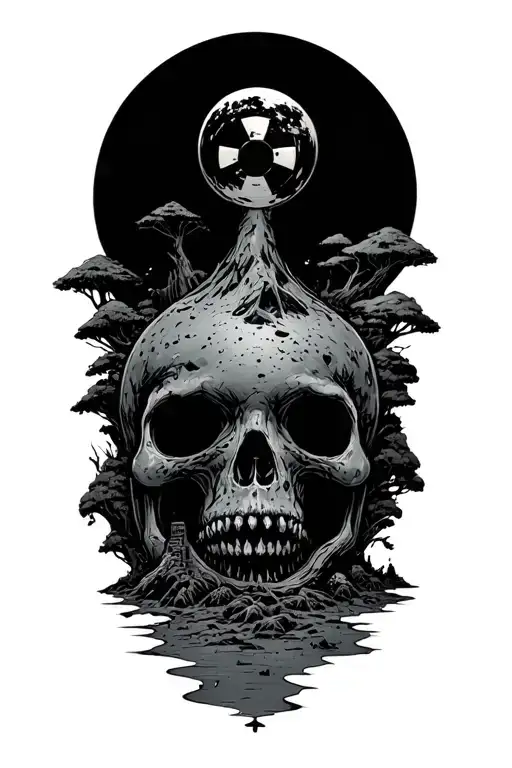 Nuclear Fallout Wasteland Ecosystem With Endemic