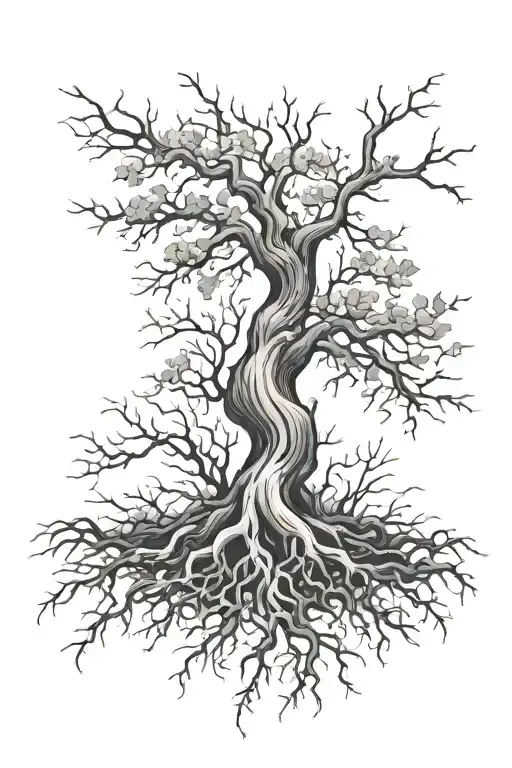 Fineline Tree With Roots