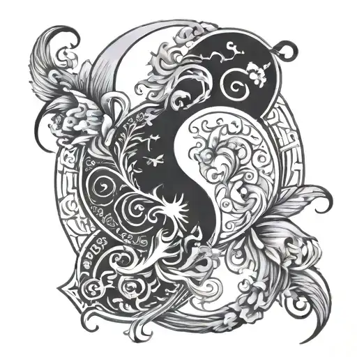 Yin Yang Gemini Sign