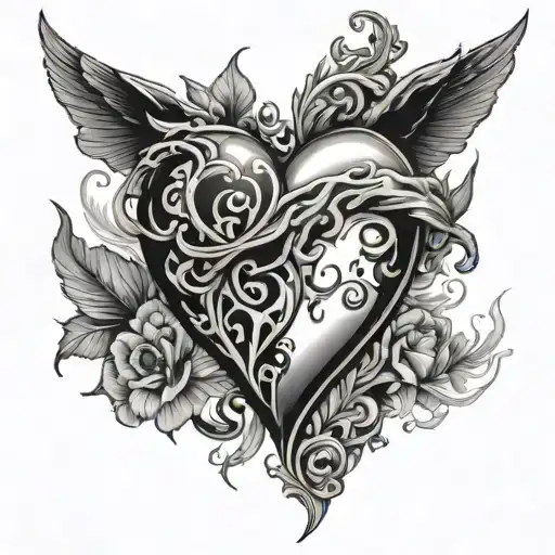 Black Heart Being Stepped On