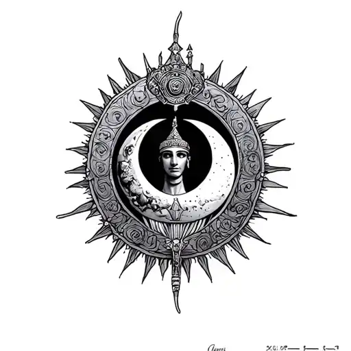 Crown Of Shapur Ii With Sun And Moon