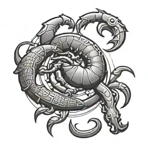 Friendships Symbol With Scorpion And Letter E And C