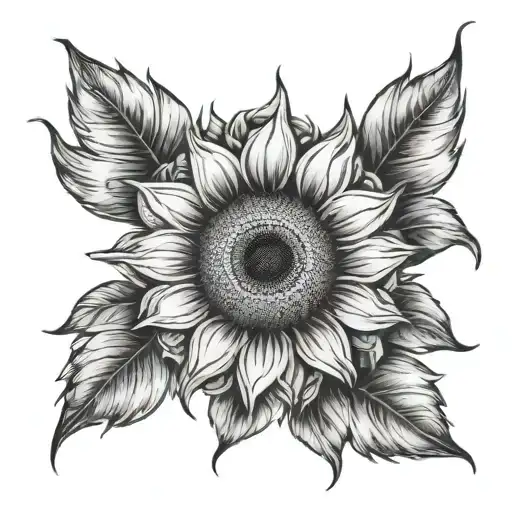 Sun And Sunflower