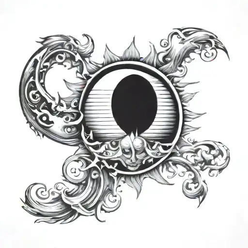 Sun And Moon And Water