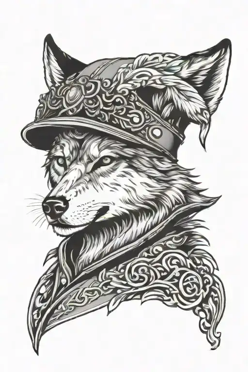 Zalmoxes Dac Hat And Wolf Head