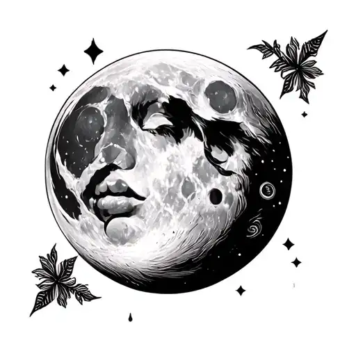 Moon Dawn Letter In Fingers