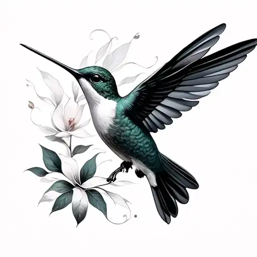 Ethereal Simplistic Hummingbird