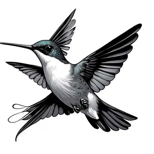Simplistic Hummingbird