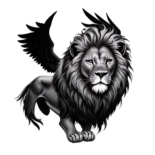 Lion With More Realistic Wings