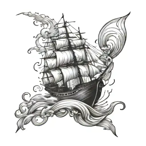 Ship Navigating Life's Journey