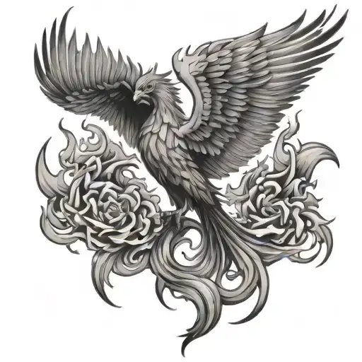 Phoenix Rising From The Ashes