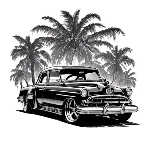 Lowrider Car Scene