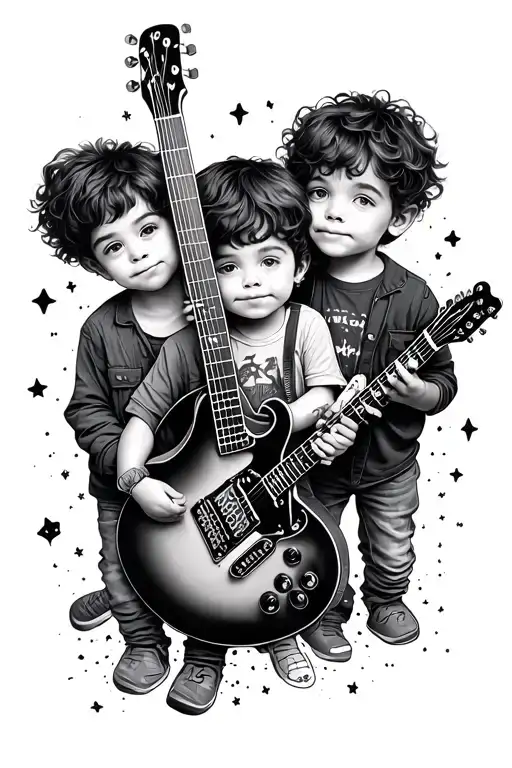 Three Kids Space Guitar
