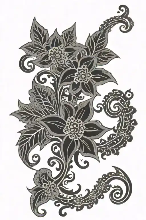 Henna Vine Design