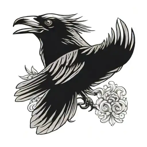 Crow Mourning Holding
