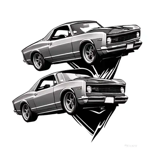 Tattoo For The Lover Of Fast Car Driving