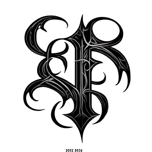 Gothic Font Years 2018 2022 2024