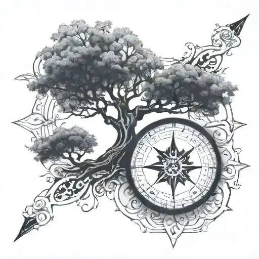 Tree Of Life Compass Rose Growing