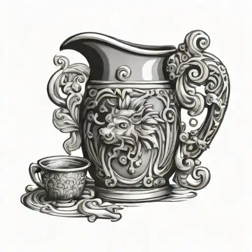 Leo Taurus Aquarious Jug Pouring