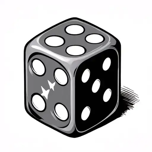 Dice Rolling Number 5 Stars