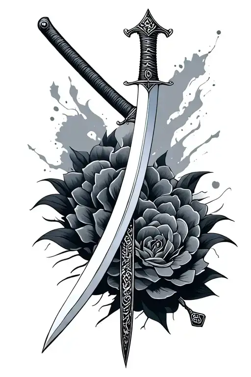 Traditional Arabic Sword Minimal