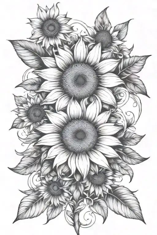 Magpie Sunflower Infinity Symbol