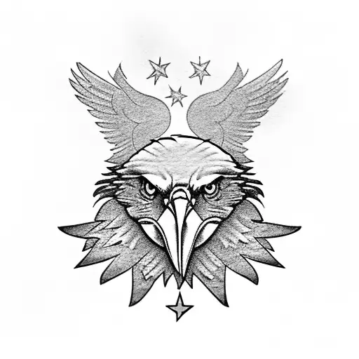 Eagle With Philippine Flag