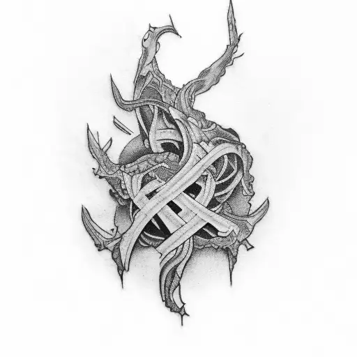 Mountain Tattoo Representing Miscarriage