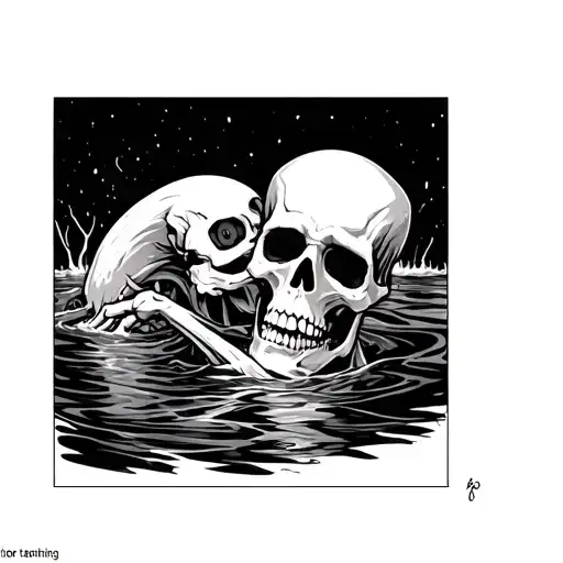 Drowning Skeleton