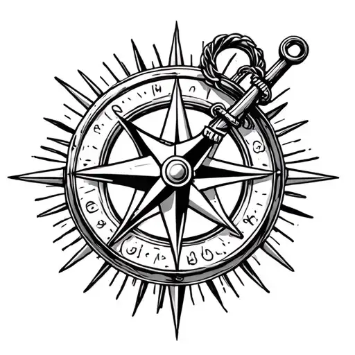 Anchor With Compass