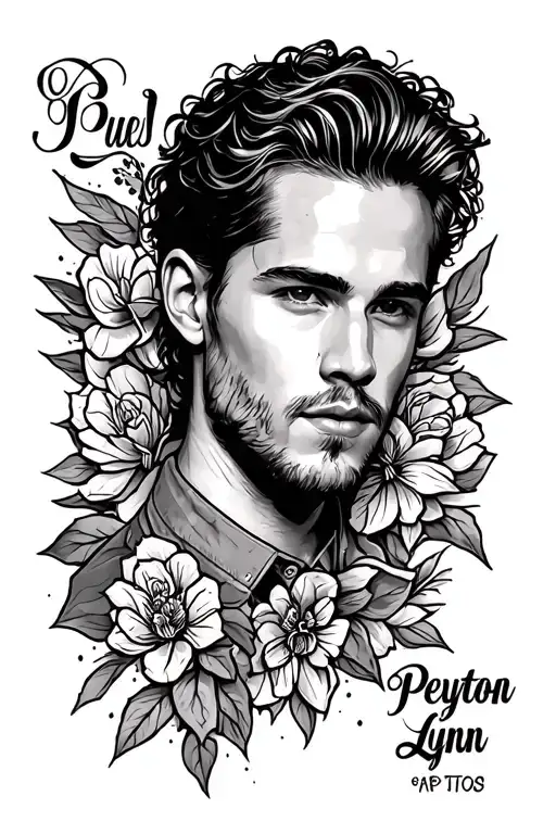 The Name Peyton Lynn On A Male Forearm