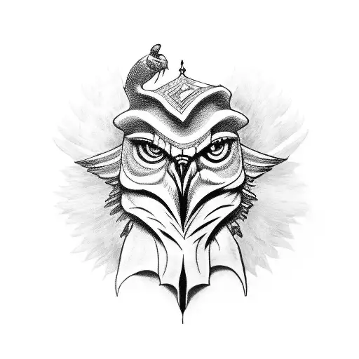 White Hawk And Heart Sleeve