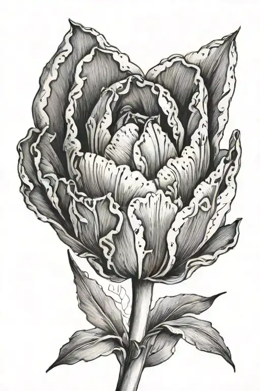 Low Detailed Beautiful Tulip
