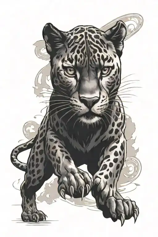 Black Panther Walking Half Draw