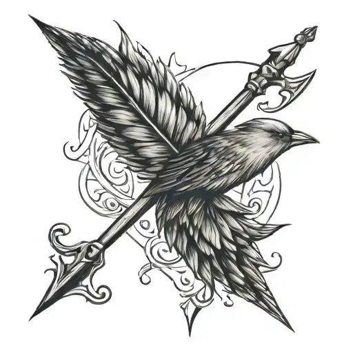 Sic Parvis Magna With Arrow