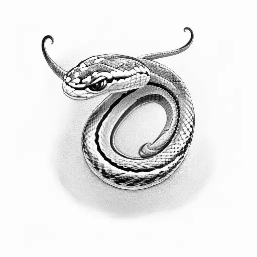 2D Small Snake In A Serpentine Move