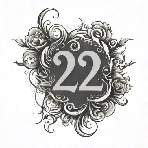 Shaded Background With The Number 224 Incorporated Into The Design