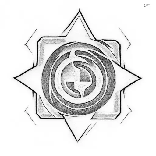 Kame Symbol From Dragon Ball In A Circle