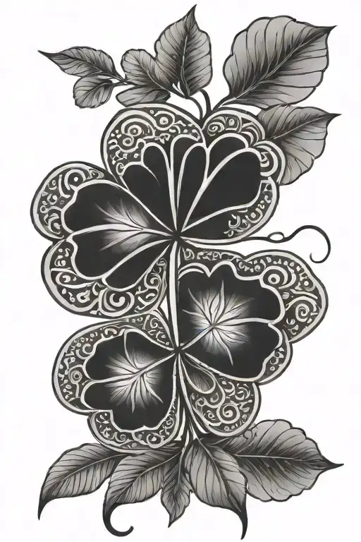 Mandala Leaf Clover