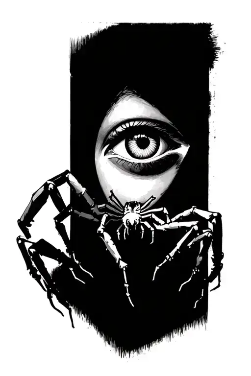 Eye With Spider Legs Chest